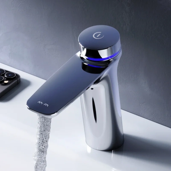 Смеситель для раковины Am.Pm Inspire 2.0 TouchReel электронный с донным клапаном - фото 4