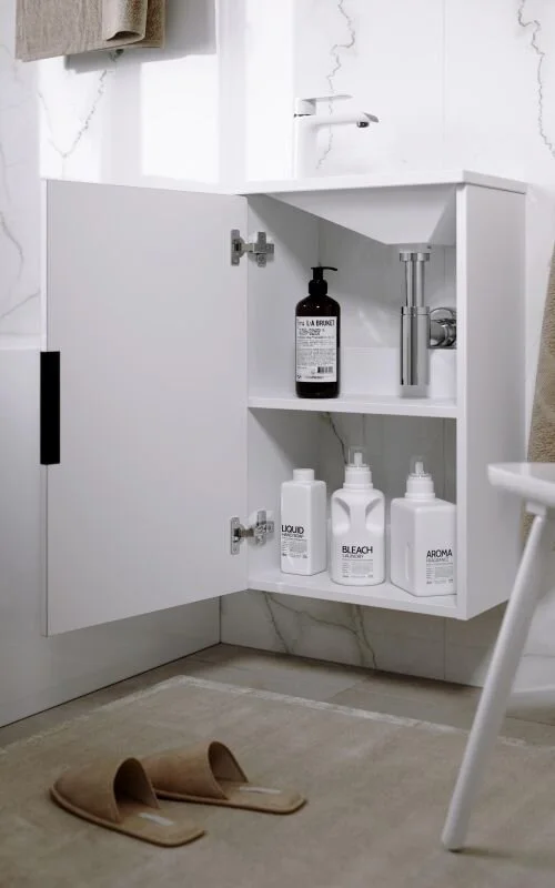 Тумба под раковину подвесная Aqwella Accent 40 см белая, подвесная, пристенная - фото 4