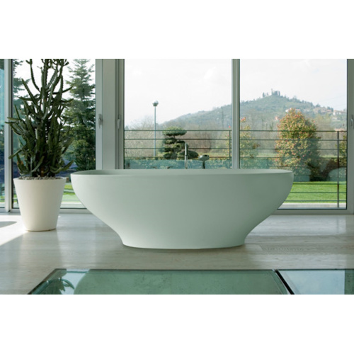 Ванна из камня, цвет белый, Globo Genesis, глубокие - фото 2