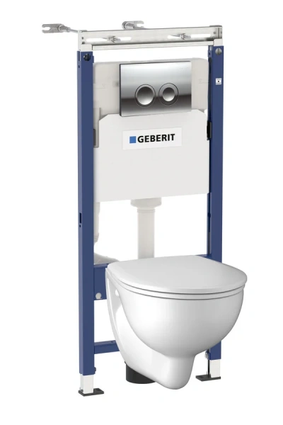 Унитаз с инсталляцией Geberit Kolo Eco New белый - фото 1