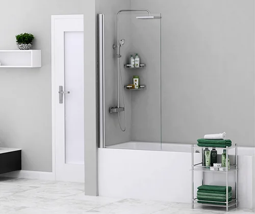 Шторка для ванны WasserKRAFT Berkel 80x140 см профиль хром, 80 см - фото 2