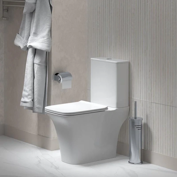 Унитаз компакт Grossman Galaxy безободковый, недорогие, безободковые, сиденье с микролифтом , с антивсплеском, компакт, низкие - фото 6