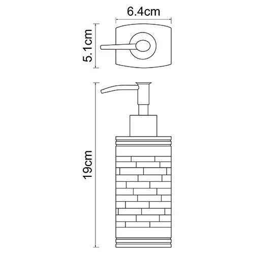 Дозатор для мыла WasserKRAFT Main белый - фото 2