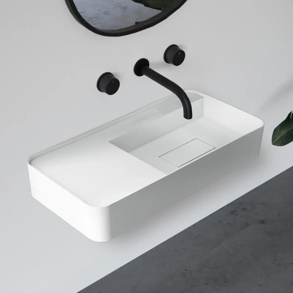 Раковина Abber Stein 120 см искусственный камень - фото 1