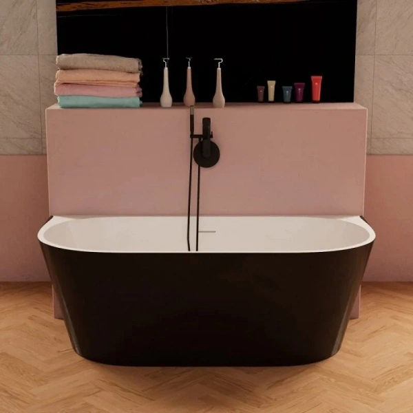 Ванна акриловая Frank F6163, 12531, 170 х 80 см, цвет белый/черный - фото 3