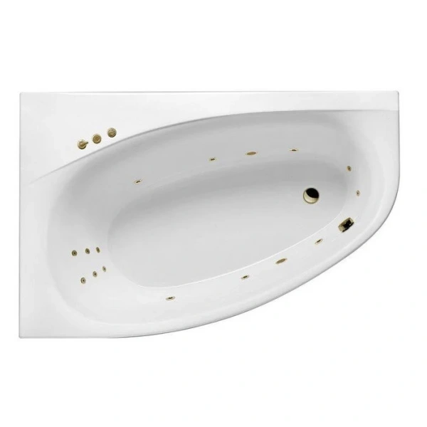 Ванна гидромассажная Excellent Kameleon Smart 170 x 110 см, левая, белый/бронза, WAEX.KML17.SMART.BR - фото 1