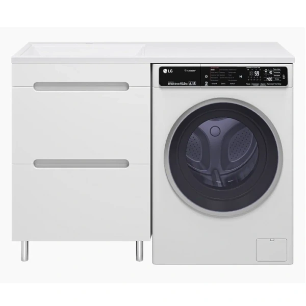 Тумба под раковину напольная Misty Байкал 55 см белая