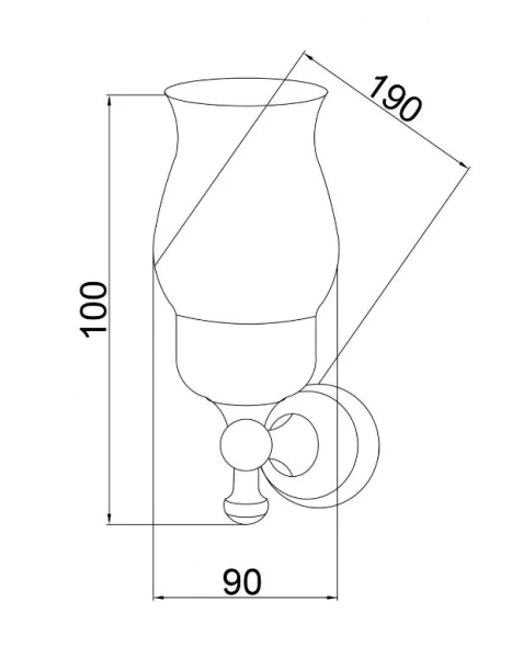 Стакан для ванной Boheme Provanse для зубных щеток, классические, ретро, декорированные - фото 2