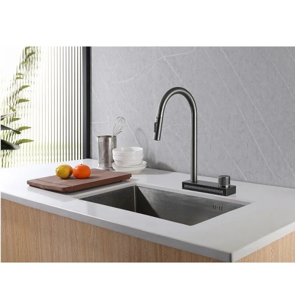 Смеситель для кухни Abber Wasser Kreis никель, современные, hi-tech - фото 3