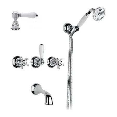 Смеситель для ванны, ручка 78 P. Mont Blanc Anticata, Nicolazzi D.Anglaises 1403