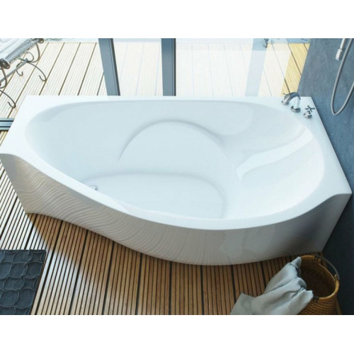 Ванна из литьевого мрамора Эстет Грация 170x94 см белая матовая, правая, угловые - фото 6