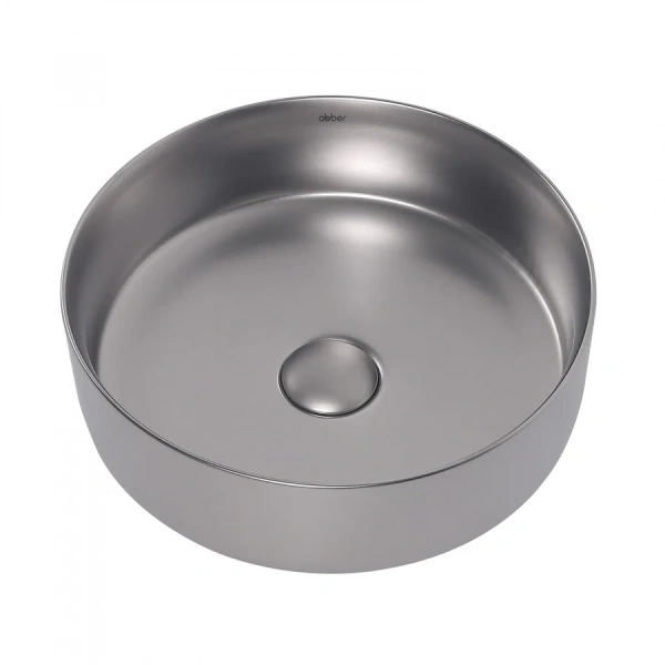 Раковина Abber Bequem 36 см серебро матовое, другие - фото 4
