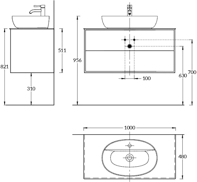 Тумба под раковину подвесная Kerama Marazzi Plaza Modern 100 см белая - фото 4