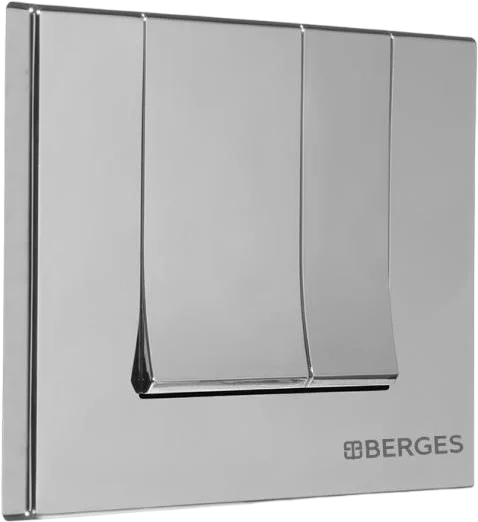 Инсталляция для унитаза Berges Novum клавиша S3 хром глянец, настенные, напольные - фото 7