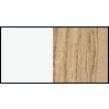 Высокий шкаф-пенал правый, корпус: белый матовый, фронт: европейский дуб, Duravit Durastyle