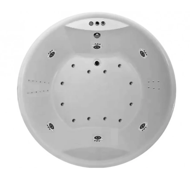 Ванна акриловая Vayer Eva D180, 180 х 180 см, круглая, белая, Гл000025681 - фото 3