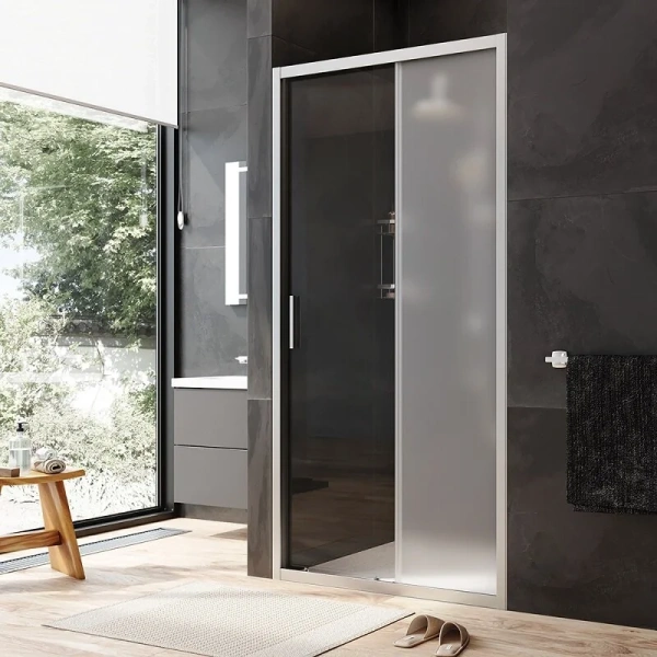 Душевая дверь в нишу AM.PM Gem Solo 100 см профиль хром стекло матовое, 100 см - фото 3