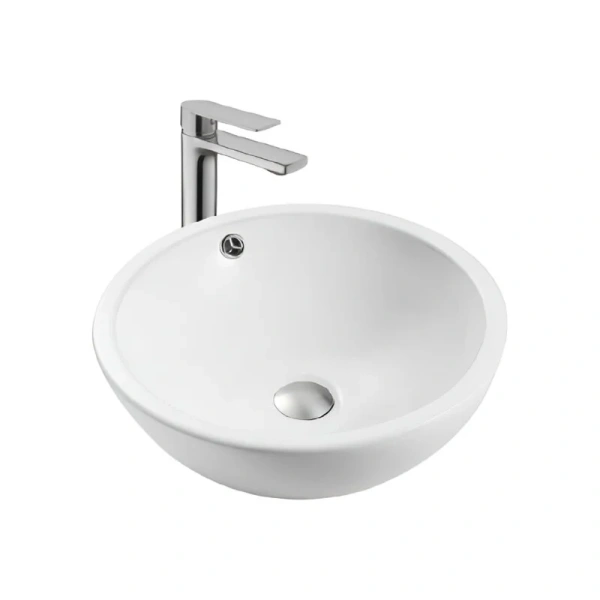 Раковина Акватек 44 см белая матовая - фото 1