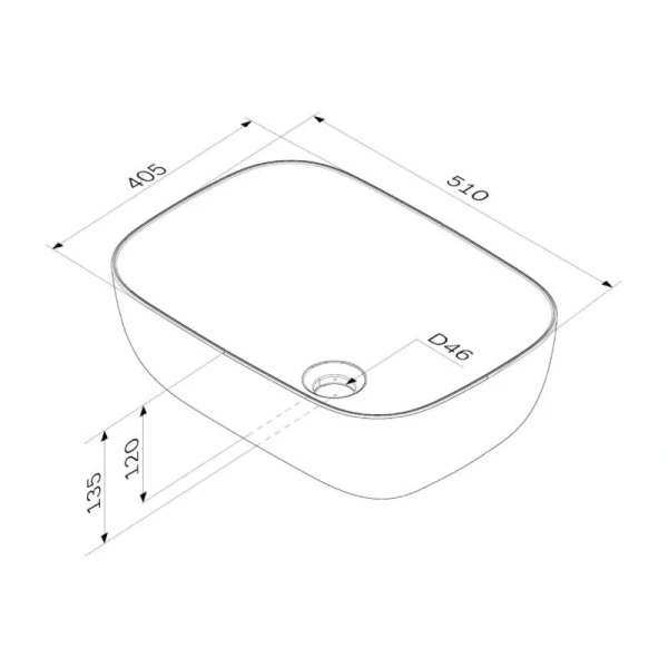 Раковина Am.Pm Func 52 см белая, современные, hi-tech - фото 2