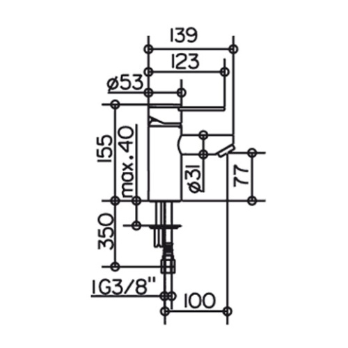 Смеситель для раковины Keuco Plan 54902 - фото 2