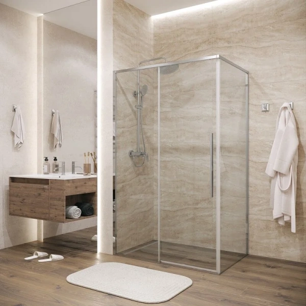 Душевой уголок Grossman Galaxy 100x90 см профиль хром - фото 3