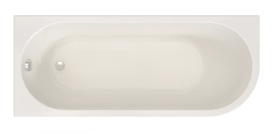 Ванна акриловая Радомир Вальс 3/4, 170 x 70 см, левая, белая, рама-подставка в комплекте - фото 1