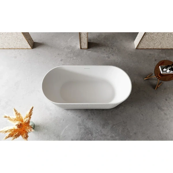 Ванна из искусственного камня Abber Stein 170x75 см песочная матовая, современныe, hi-tech, декорированныe - фото 3