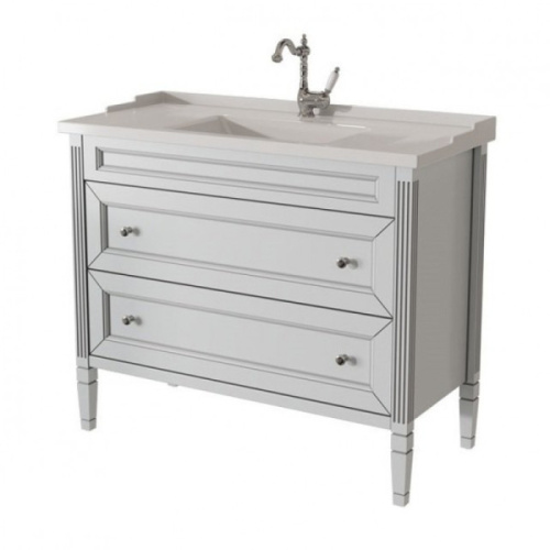 Тумба под раковину напольная Caprigo Albion Promo 100 см белая - фото 1