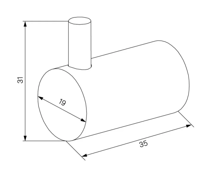 Крючок для ванной IDDIS Petite матовое золото - фото 2