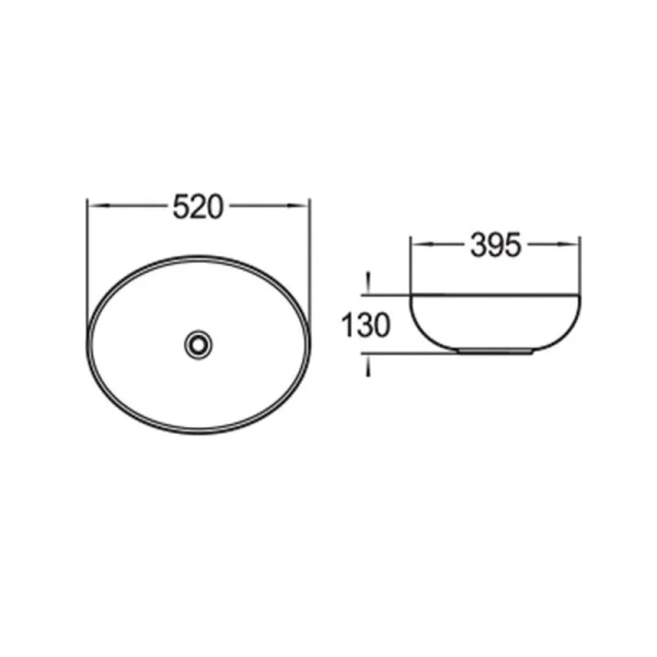 Раковина Vincea 52 см накладная - фото 2