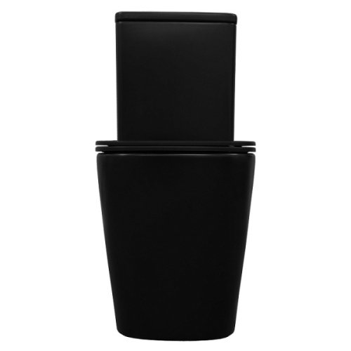 Унитаз компакт Azario Black King безободковый, черные - фото 6