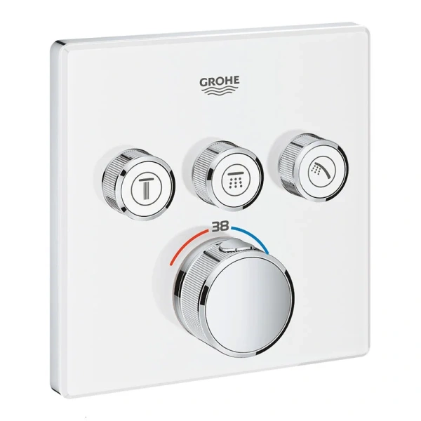 Смеситель для душа Grohe Grohtherm SmartControl термостатический белый - фото 1