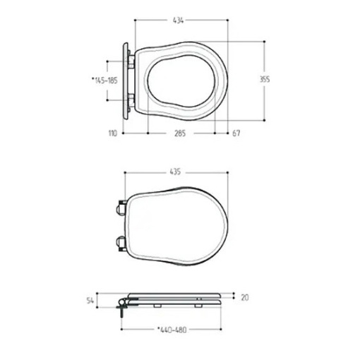 Крышка-сидение с микролифтом Migliore Impero фурнитура хром - фото 2