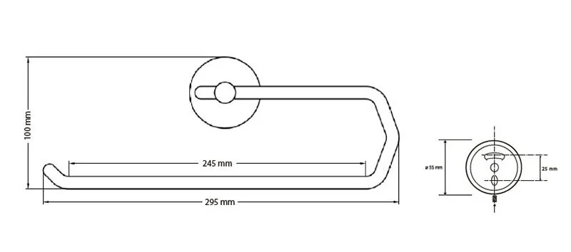 Полотенцедержатель Bemeta Omega хром - фото 2
