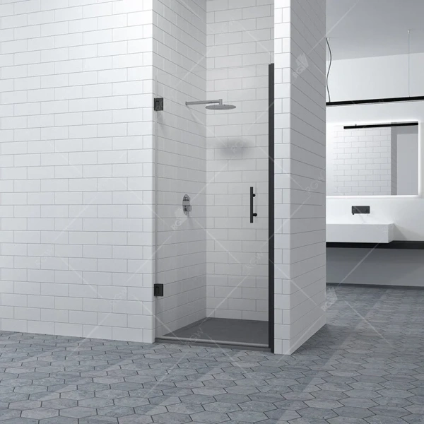 Душевая дверь в нишу RGW Hotel HO-011B 60 см черный профиль - фото 3