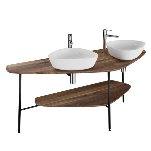 Консоль для раковины VitrA Plural 160 см темный дуб - фото 1