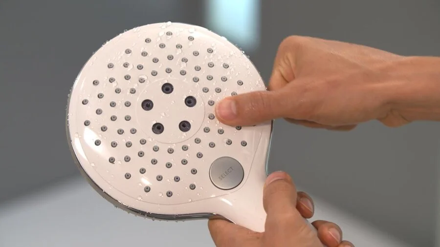Лейка для душа Hansgrohe Raindance Select S белый/хром, современные, hi-tech index_1 - фото 9
