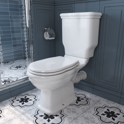 Унитаз компакт BelBagno Boheme BB115 с горизонтальным выпуском - фото 3