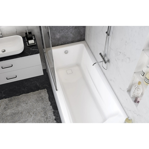 Ванна акриловая 1Marka Prime 180х75 см белая, без гидромассажа, со шторкой, большие - фото 6