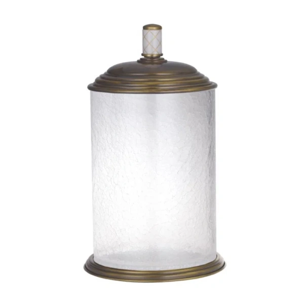 Мусорное ведро Boheme Murano декор белый - фото 1