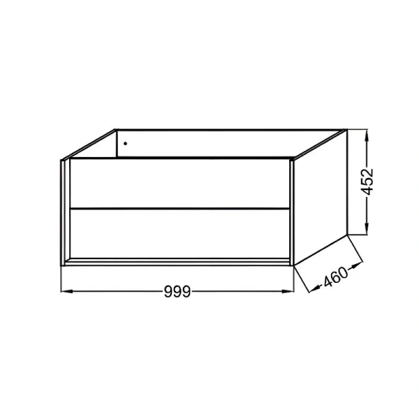 Тумба с раковиной подвесная Jacob Delafon Vivienne EB1585-E52 100 см МДФ, в наличии, по запросу, нет в наличии - фото 2