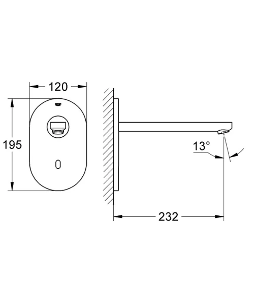 Кран для раковины бесконтактный Grohe Eurosmart CE 36334SD0 - фото 3