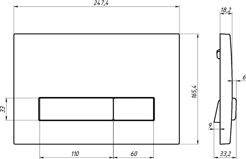 Унитаз с инсталляцией Berges Ventas Black черный, клавиша soft touch черный/хром глянец, в наличии index_3 - фото 12