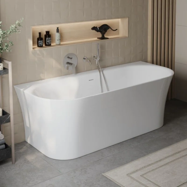 Ванна акриловая BelBagno 170x75 см пристенная - фото 3