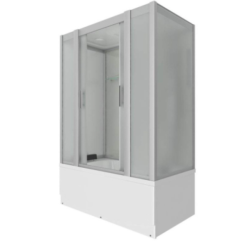 Душевой бокс, задние стенки белые, стекло матовое, Erlit ER 4515TP-C3 - фото 4