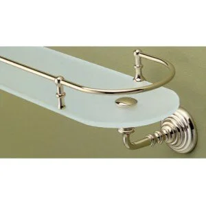 Полка со стеклом для ванной, цвет светлое золото, Devon&Devon Chelsea - фото 1