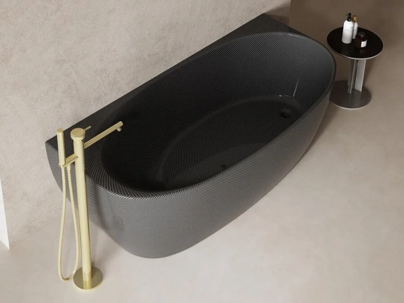 Ванна карбоновая Abber Karbon 170x80 см черная, 170x80 см - фото 4