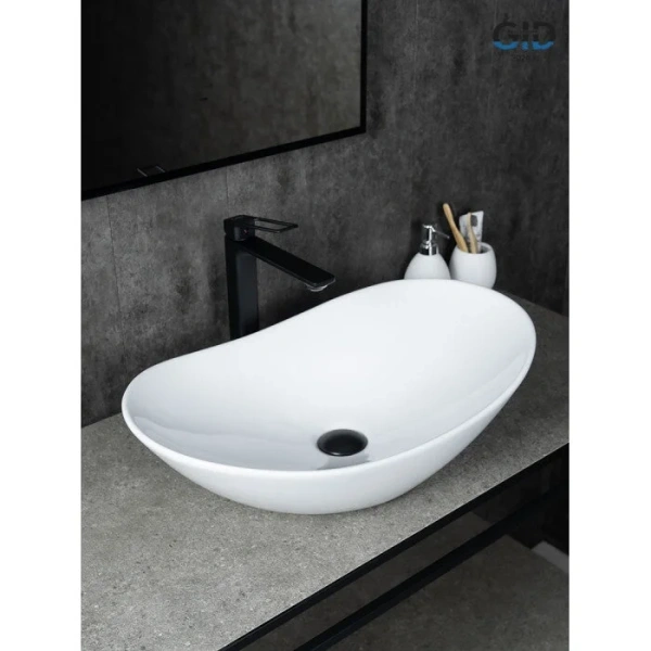 Раковина GID Lago N9811 61 см белая - фото 3