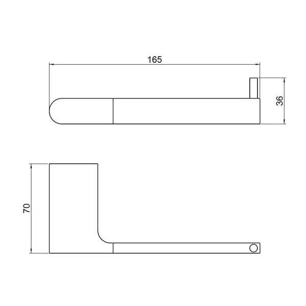 Бумагодержатель Timo Luiro черный матовый - фото 2