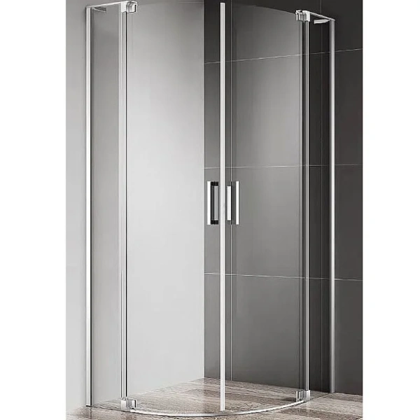 Душевой уголок Cezares Slider 90х90 см прозрачное стекло профиль хром - фото 1